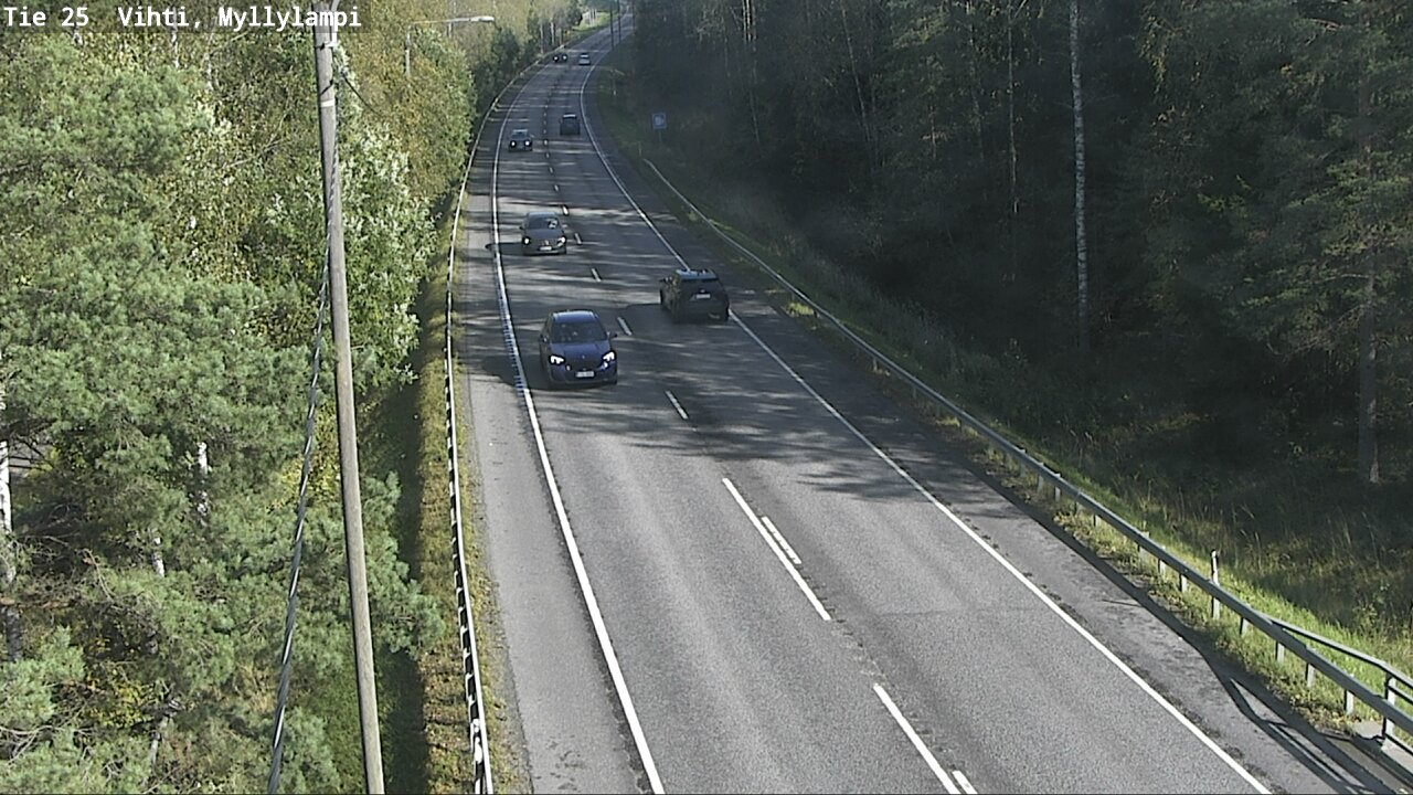 Weather Camera Image Väg 25 Lojo Myllylampi, Lohja, Uusimaa