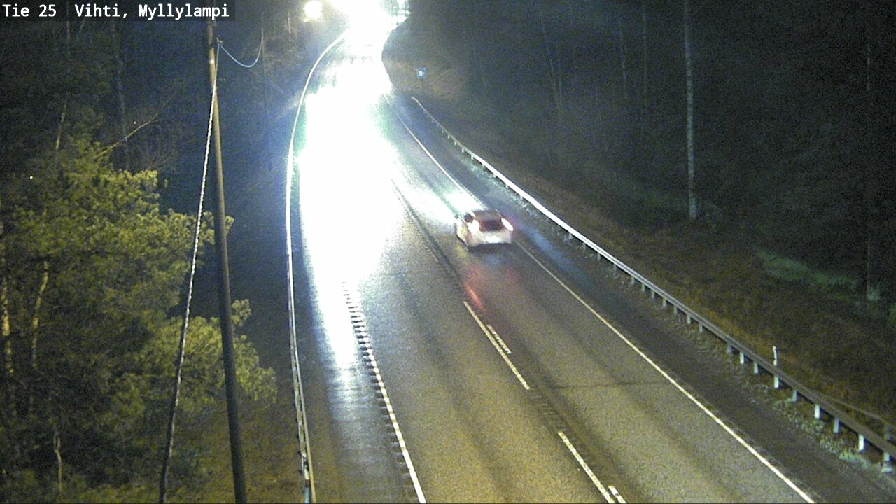 Weather Camera Image Väg 25 Lojo Myllylampi, Lohja, Uusimaa