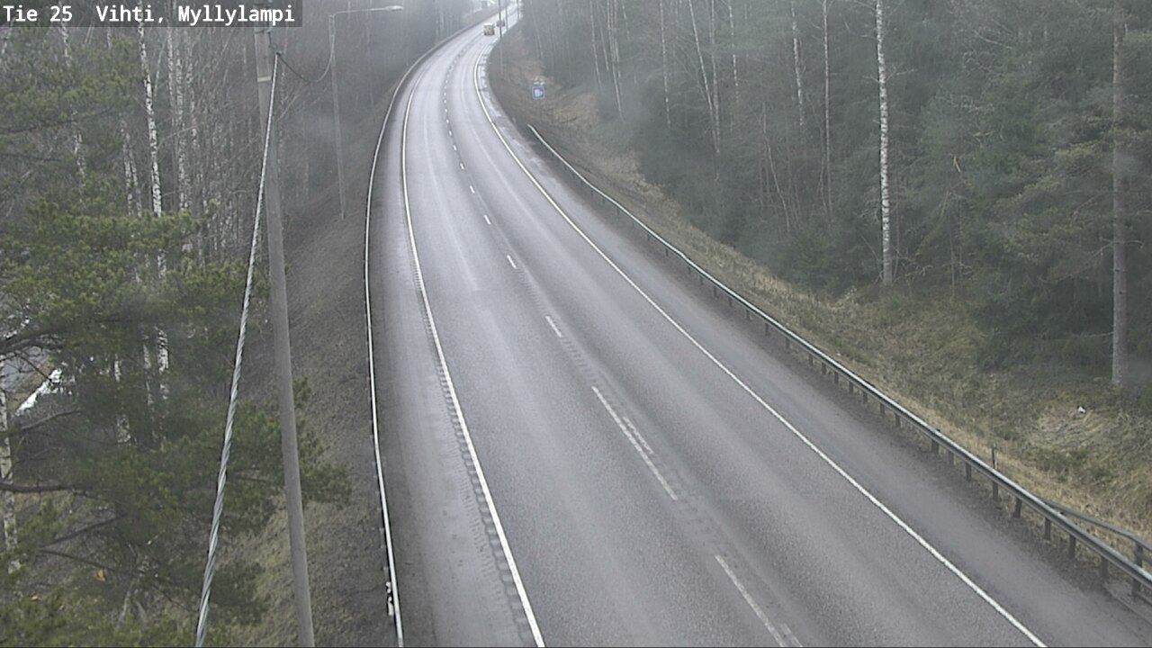 Weather Camera Image Väg 25 Lojo Myllylampi, Lohja, Uusimaa