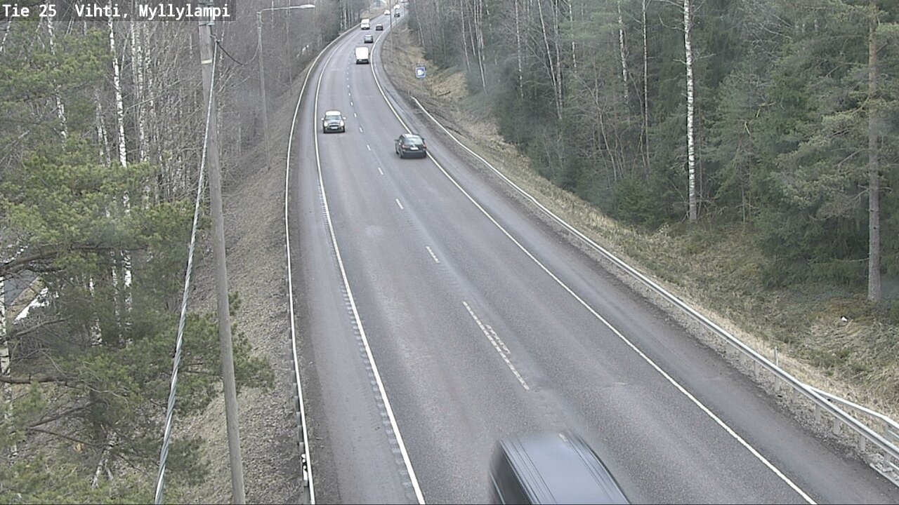 Weather Camera Image Road 25 Lohja Myllylampi, Lohja, Uusimaa