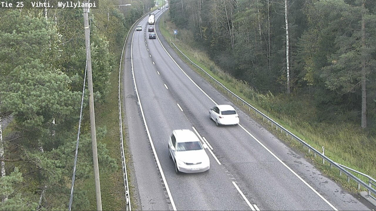 Weather Camera Image Road 25 Lohja Myllylampi, Lohja, Uusimaa