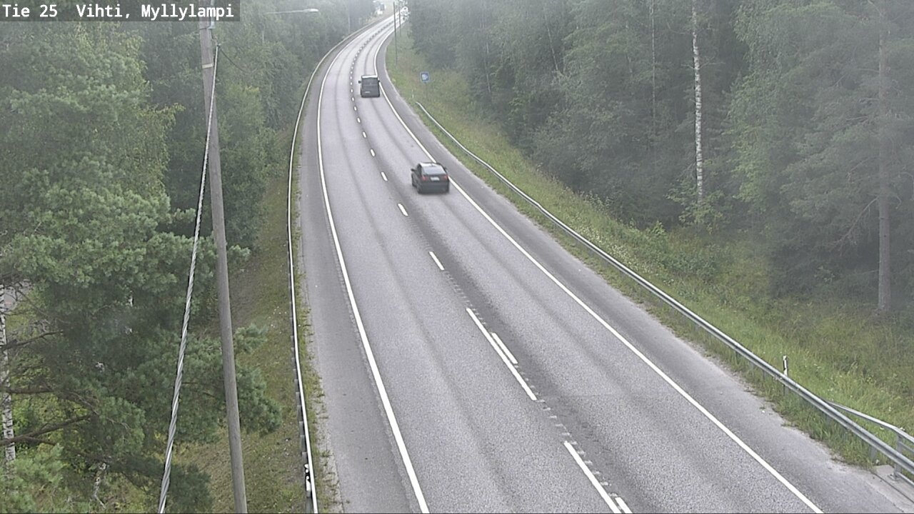 Weather Camera Image Road 25 Lohja Myllylampi, Lohja, Uusimaa