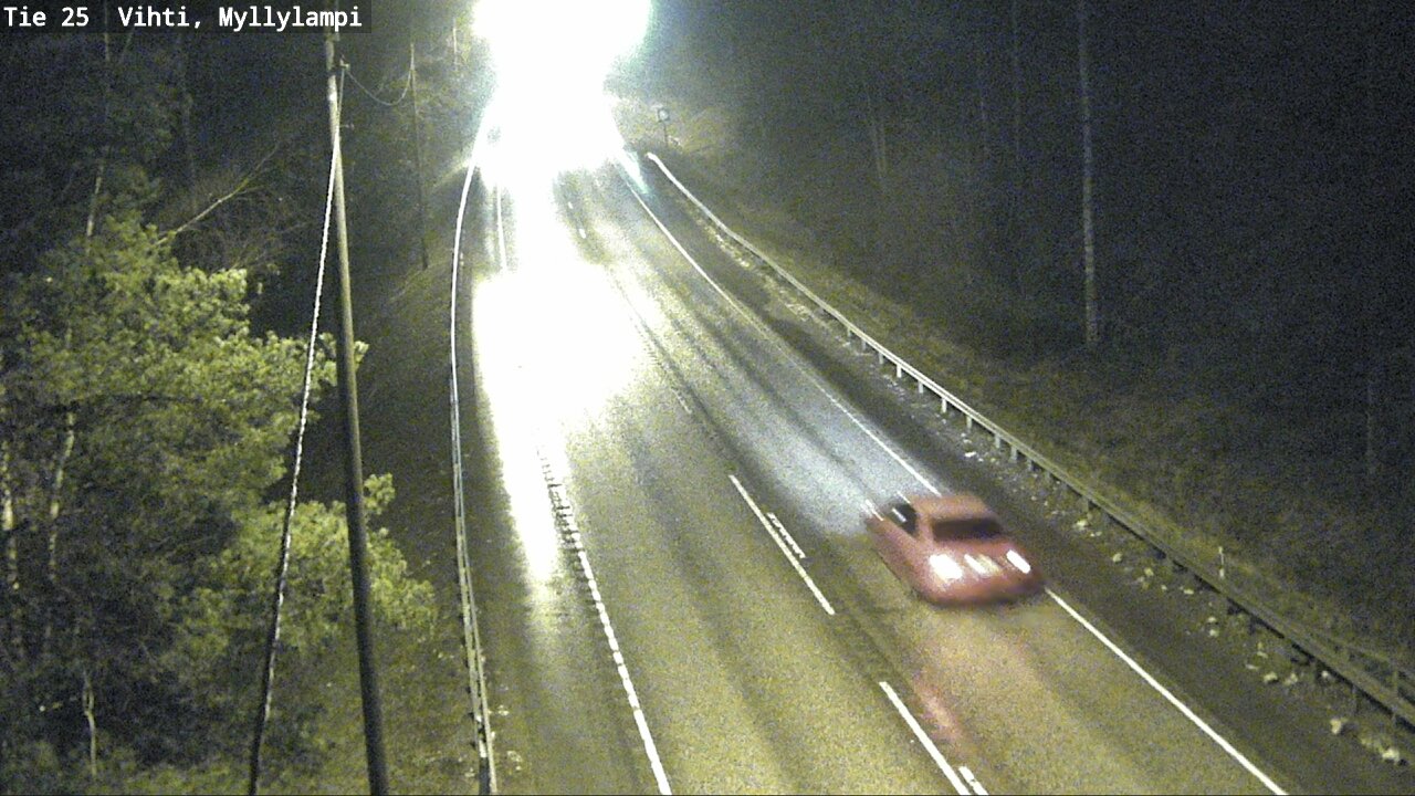 Weather Camera Image Väg 25 Lojo Myllylampi, Lohja, Uusimaa