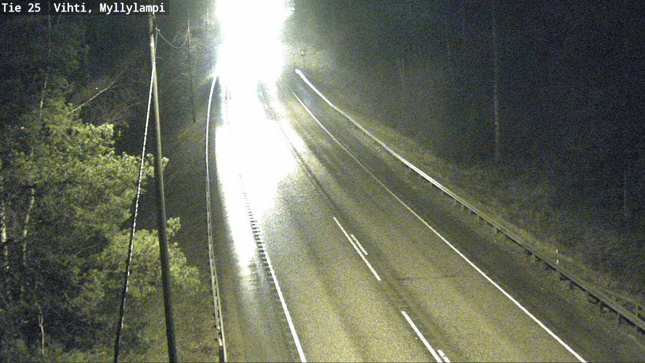 Weather Camera Image Väg 25 Lojo Myllylampi, Lohja, Uusimaa
