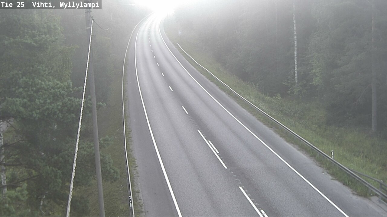 Weather Camera Image Road 25 Lohja Myllylampi, Lohja, Uusimaa