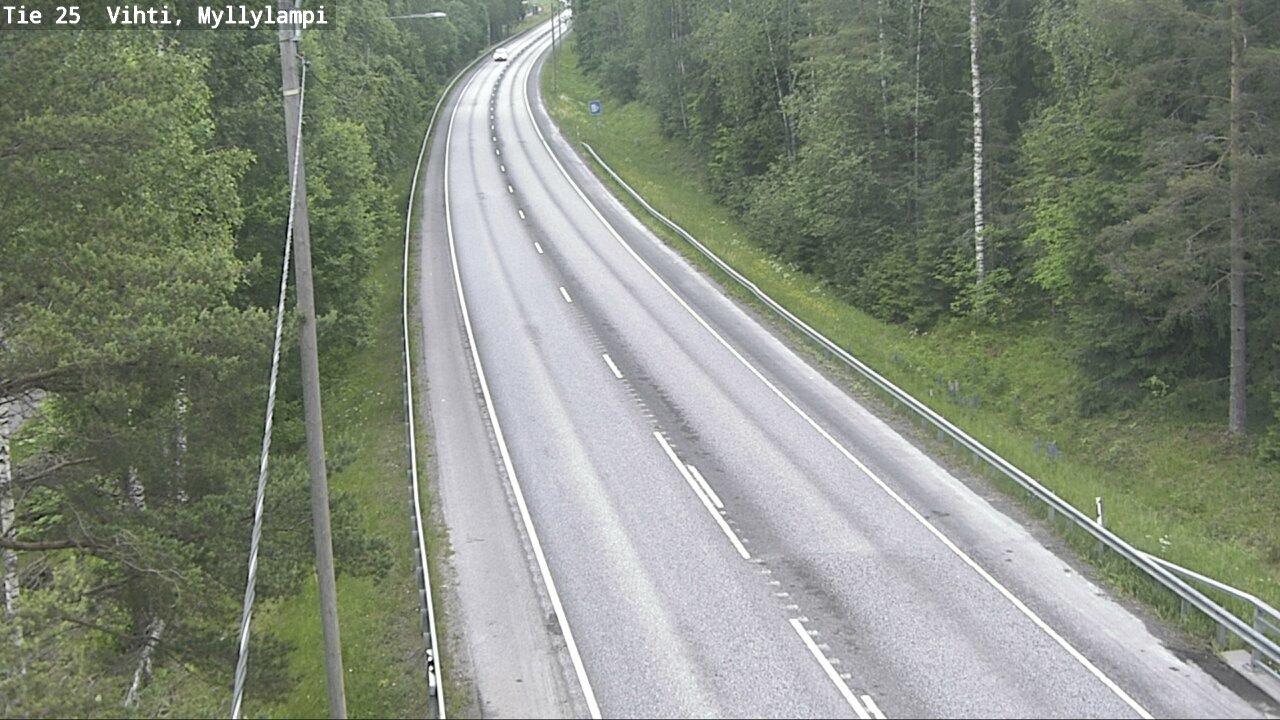 Weather Camera Image Väg 25 Lojo Myllylampi, Lohja, Uusimaa