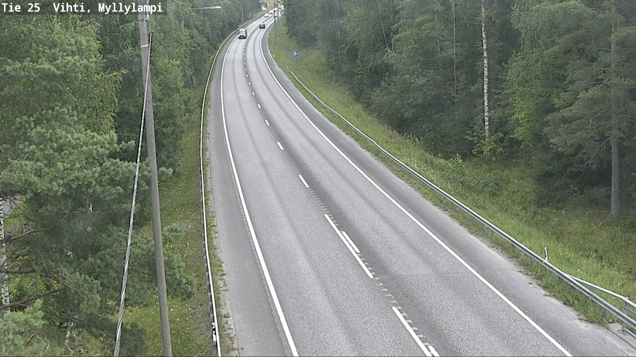 Weather Camera Image Road 25 Lohja Myllylampi, Lohja, Uusimaa