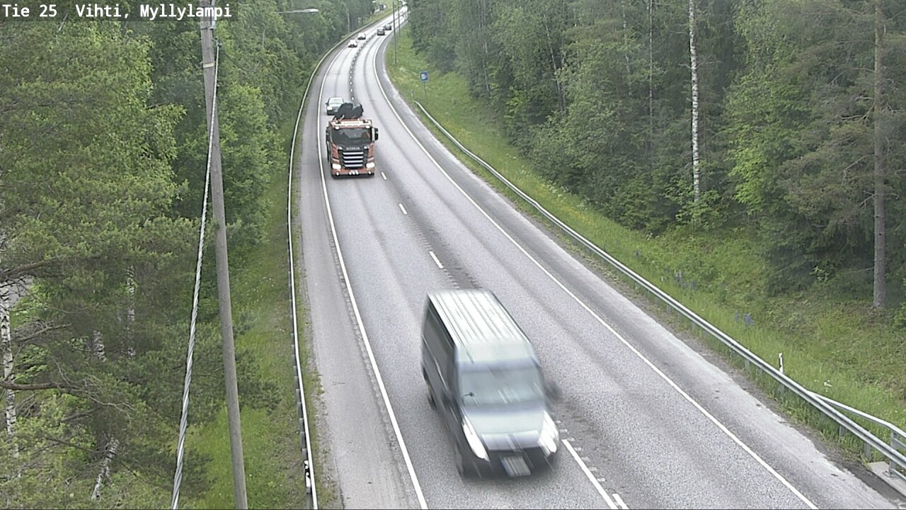 Weather Camera Image Road 25 Lohja Myllylampi, Lohja, Uusimaa