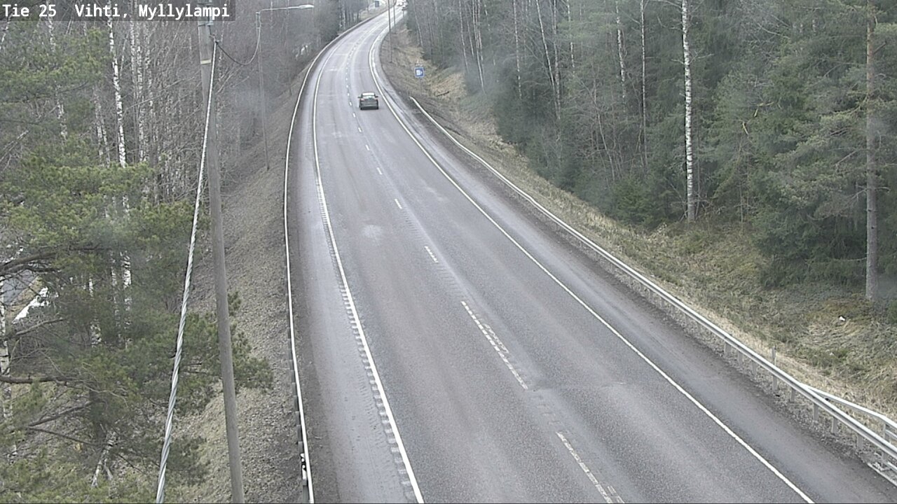 Weather Camera Image Road 25 Lohja Myllylampi, Lohja, Uusimaa