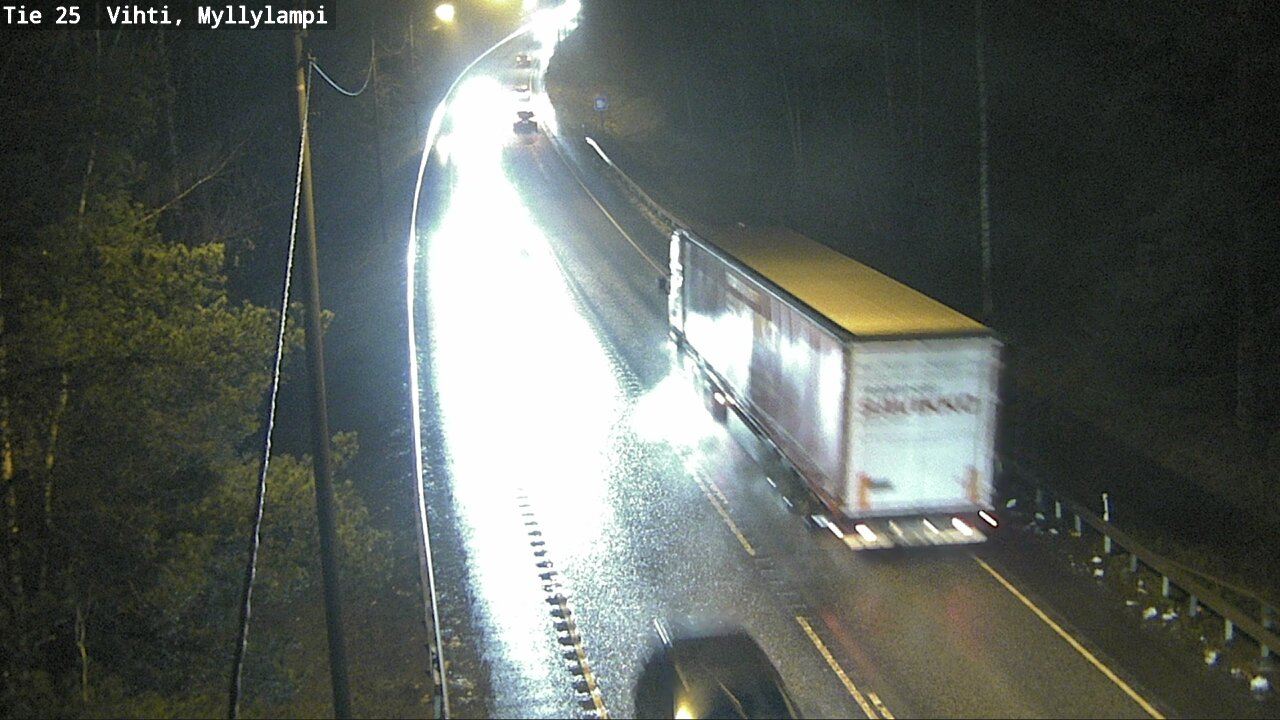 Weather Camera Image Väg 25 Lojo Myllylampi, Lohja, Uusimaa