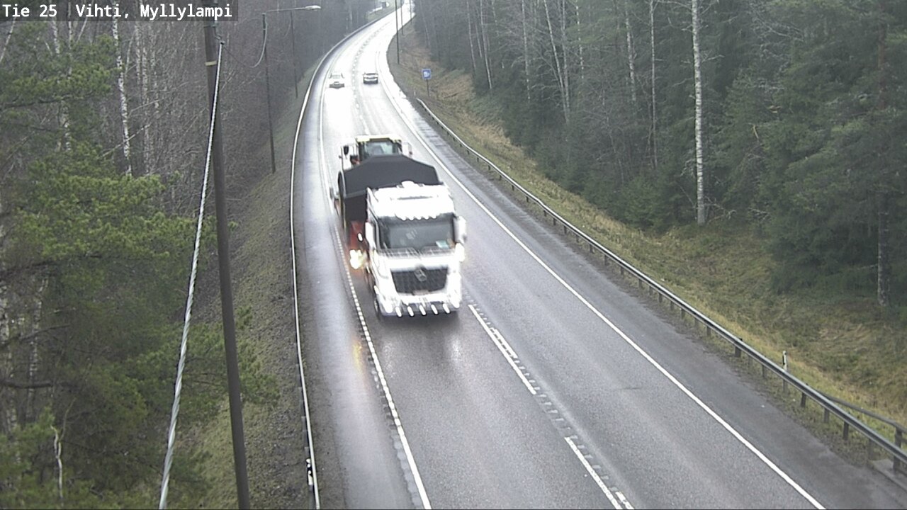Weather Camera Image Väg 25 Lojo Myllylampi, Lohja, Uusimaa