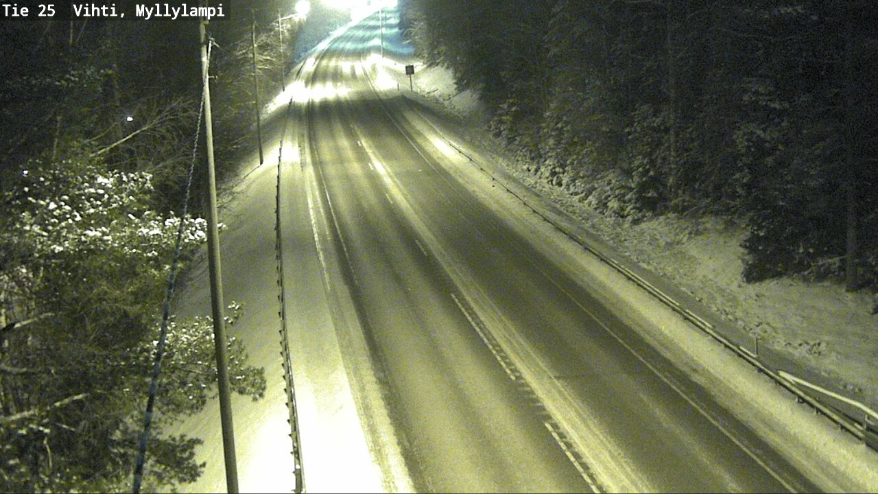 Weather Camera Image Road 25 Lohja Myllylampi, Lohja, Uusimaa