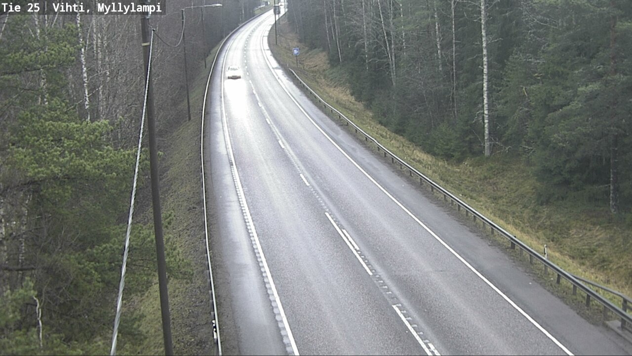 Weather Camera Image Road 25 Lohja Myllylampi, Lohja, Uusimaa
