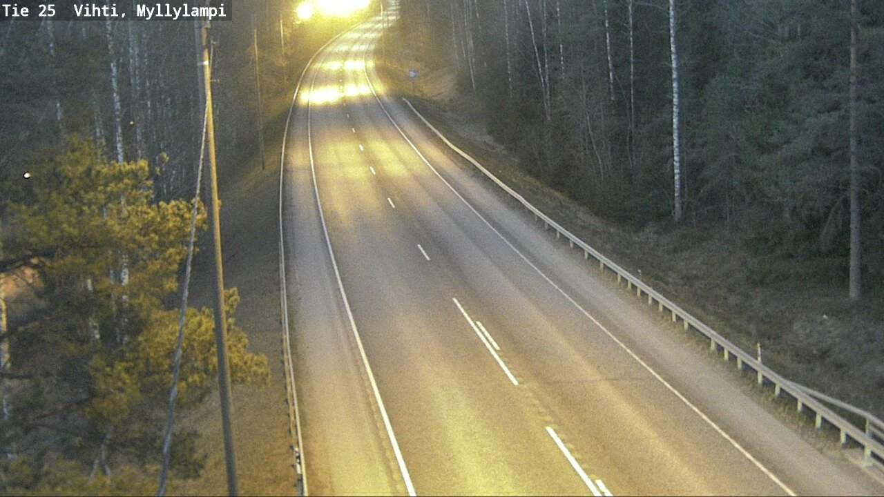 Weather Camera Image Road 25 Lohja Myllylampi, Lohja, Uusimaa