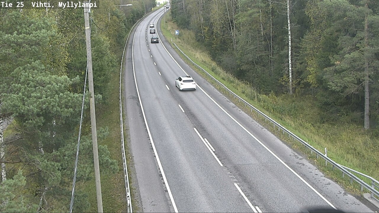 Weather Camera Image Road 25 Lohja Myllylampi, Lohja, Uusimaa