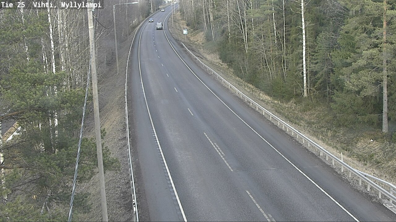 Weather Camera Image Road 25 Lohja Myllylampi, Lohja, Uusimaa