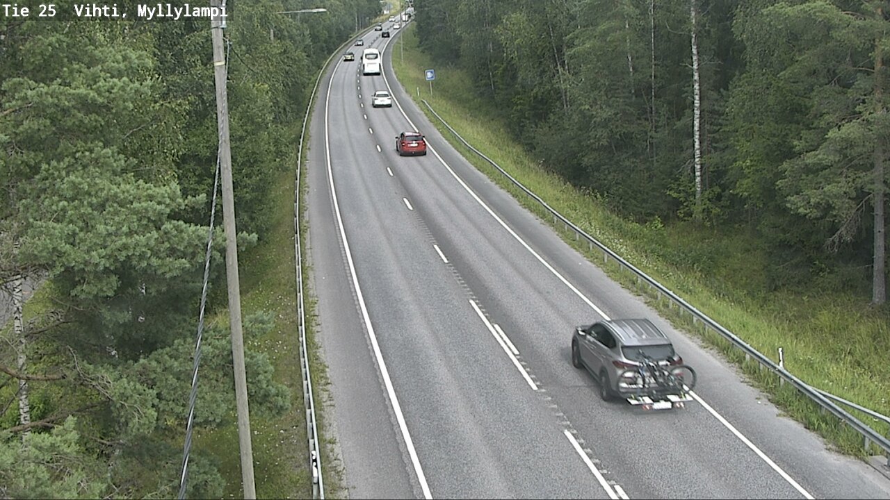 Weather Camera Image Road 25 Lohja Myllylampi, Lohja, Uusimaa