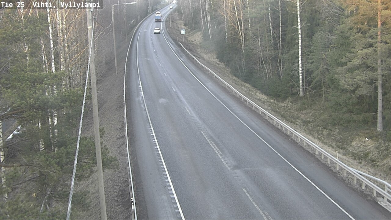 Weather Camera Image Road 25 Lohja Myllylampi, Lohja, Uusimaa