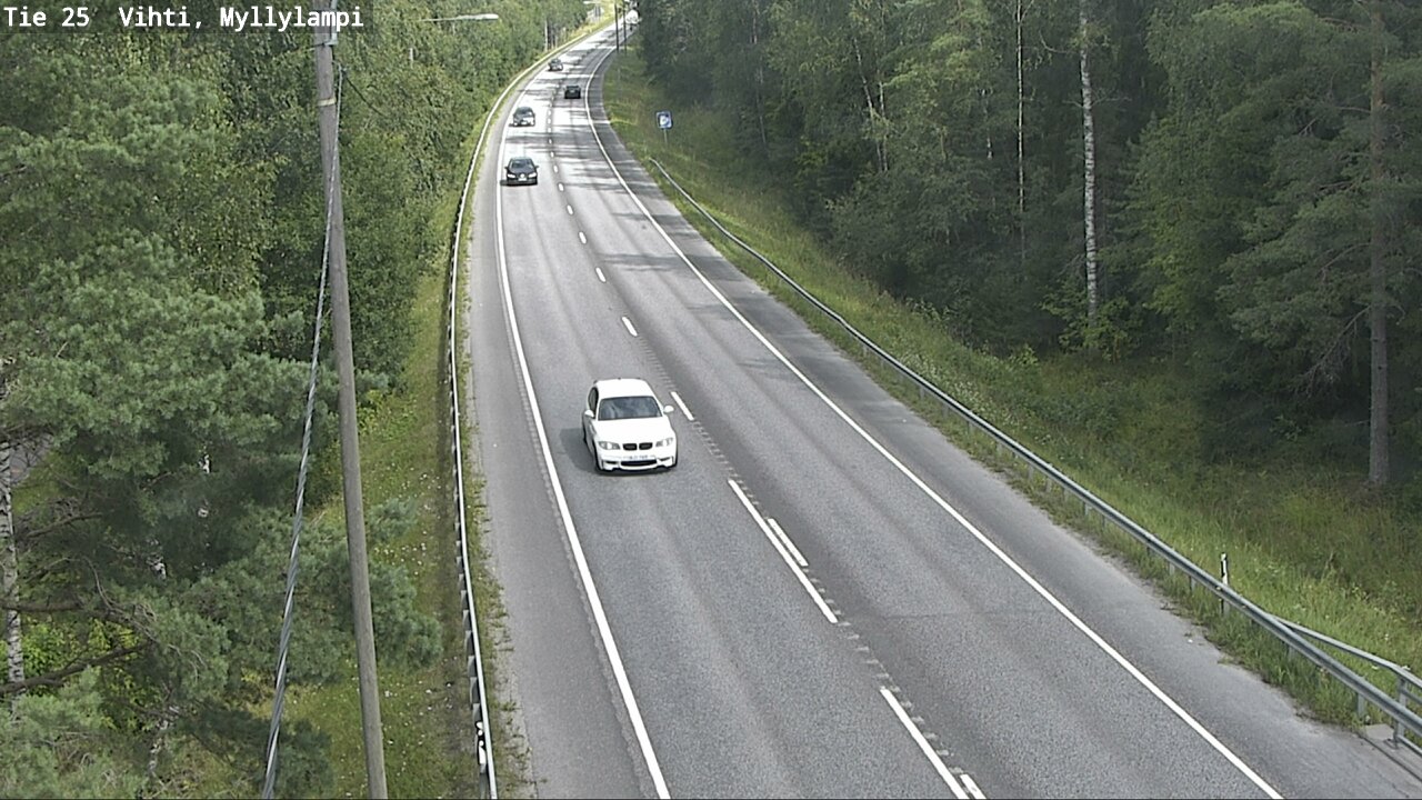Weather Camera Image Road 25 Lohja Myllylampi, Lohja, Uusimaa