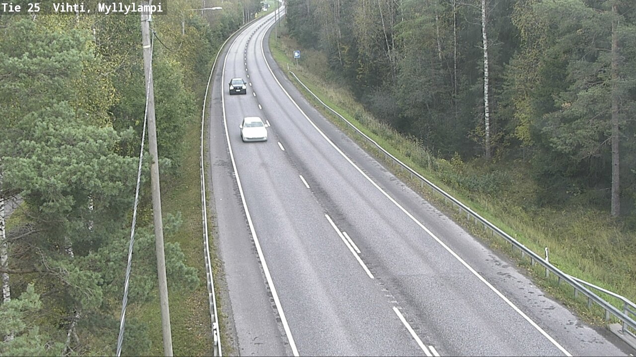 Weather Camera Image Road 25 Lohja Myllylampi, Lohja, Uusimaa