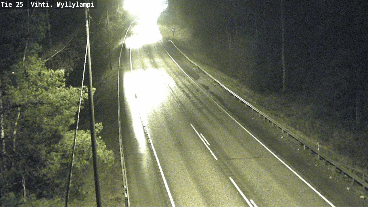 Weather Camera Image Väg 25 Lojo Myllylampi, Lohja, Uusimaa
