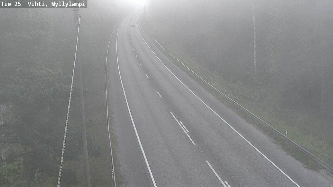 Weather Camera Image Road 25 Lohja Myllylampi, Lohja, Uusimaa