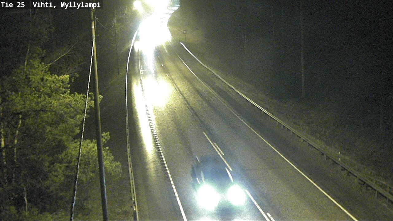 Weather Camera Image Väg 25 Lojo Myllylampi, Lohja, Uusimaa