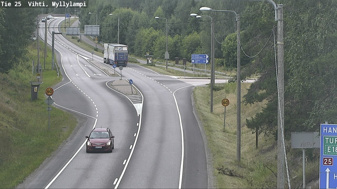 Weather Camera Image Road 25 Lohja Myllylampi, Lohja, Uusimaa