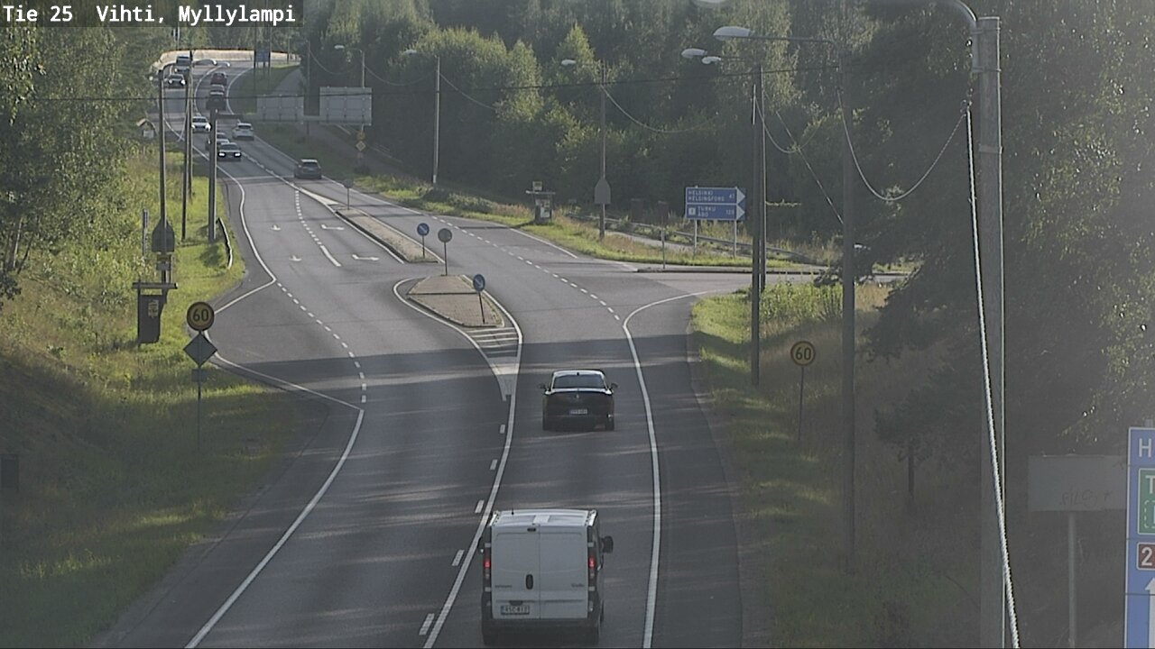Weather Camera Image Väg 25 Lojo Myllylampi, Lohja, Uusimaa
