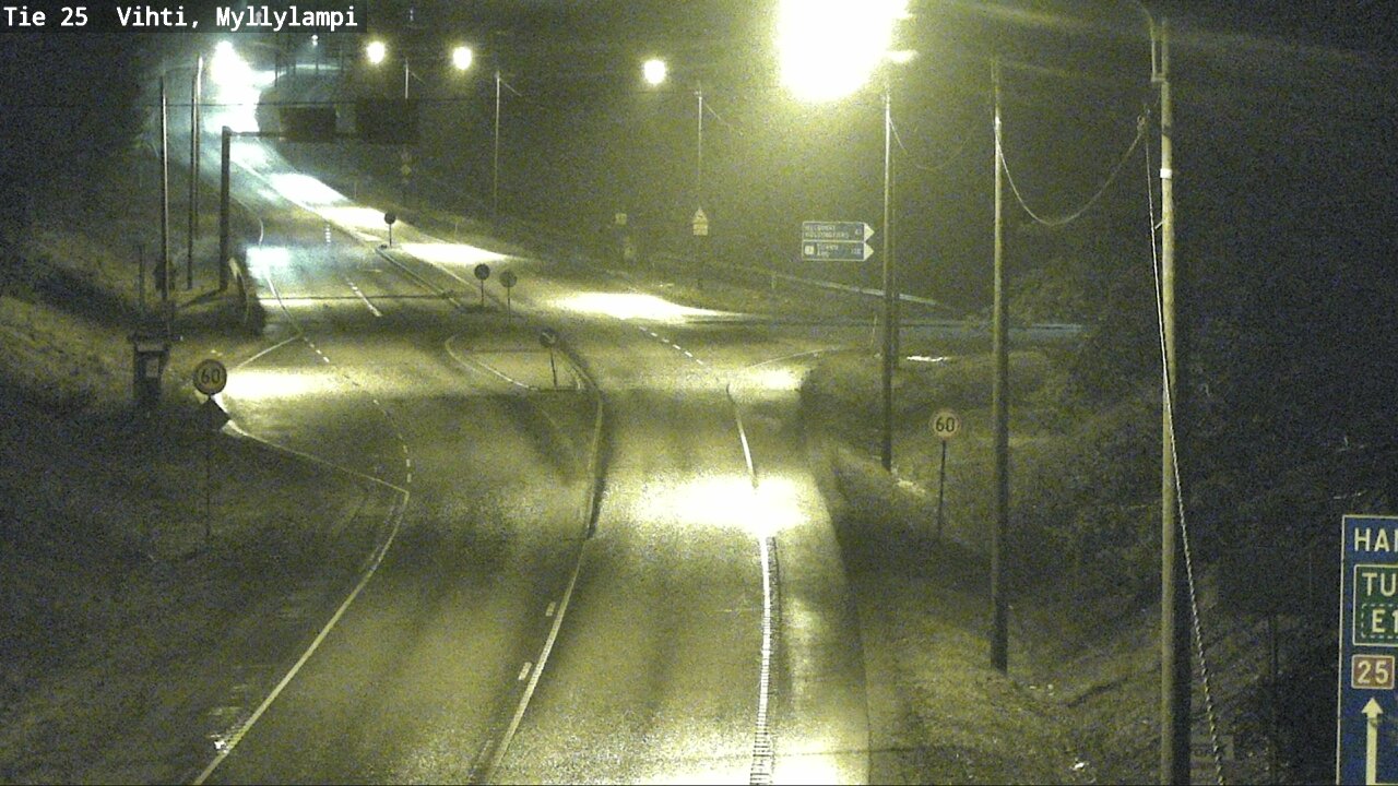 Weather Camera Image Väg 25 Lojo Myllylampi, Lohja, Uusimaa