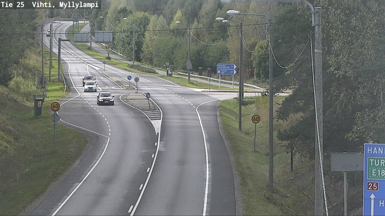Weather Camera Image Road 25 Lohja Myllylampi, Lohja, Uusimaa