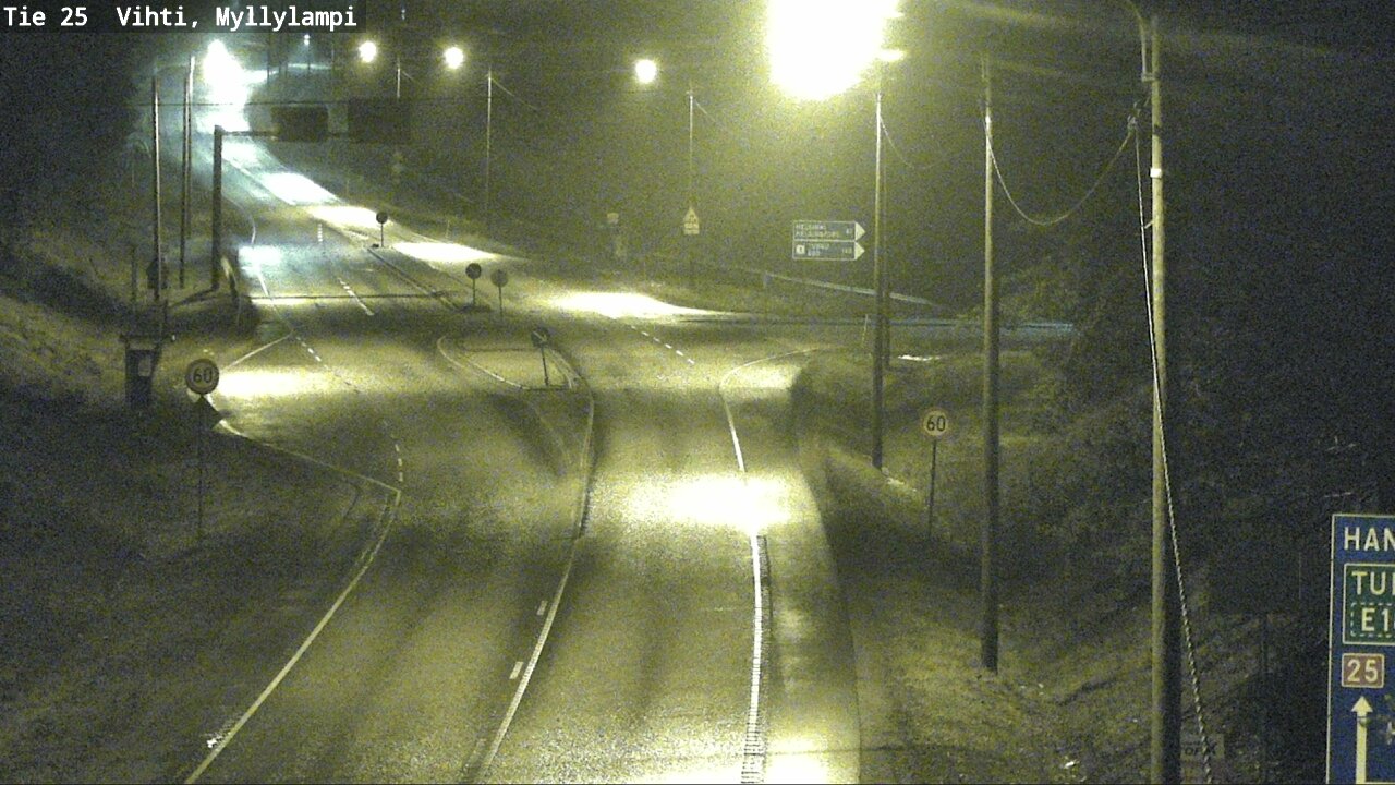Weather Camera Image Väg 25 Lojo Myllylampi, Lohja, Uusimaa