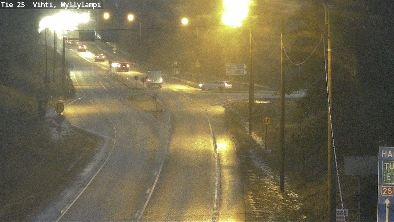 Weather Camera Image Väg 25 Lojo Myllylampi, Lohja, Uusimaa