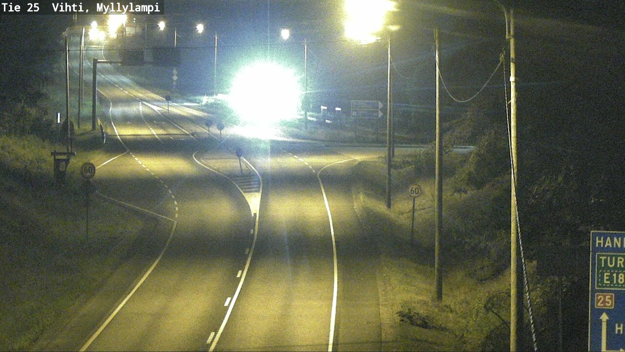 Weather Camera Image Väg 25 Lojo Myllylampi, Lohja, Uusimaa