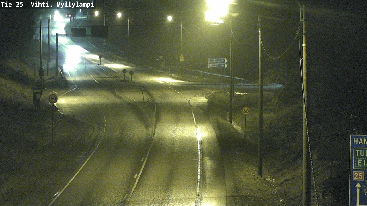 Weather Camera Image Väg 25 Lojo Myllylampi, Lohja, Uusimaa