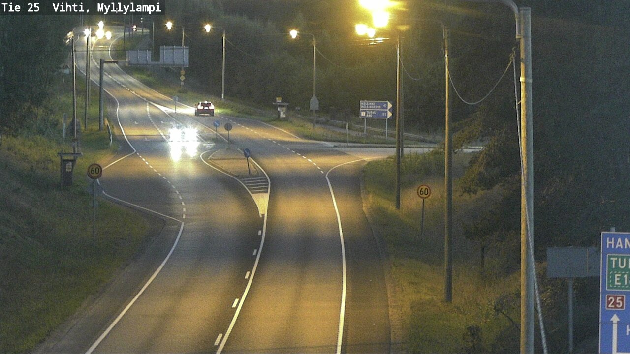 Weather Camera Image Väg 25 Lojo Myllylampi, Lohja, Uusimaa