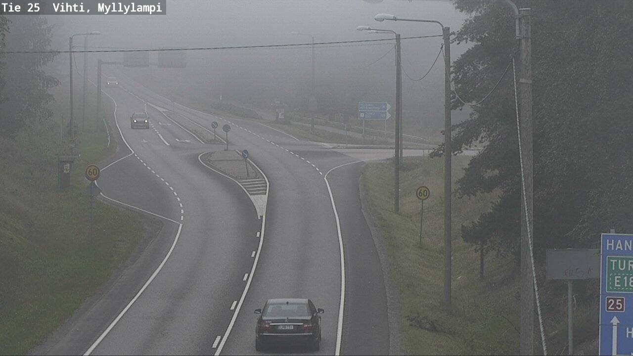 Weather Camera Image Väg 25 Lojo Myllylampi, Lohja, Uusimaa