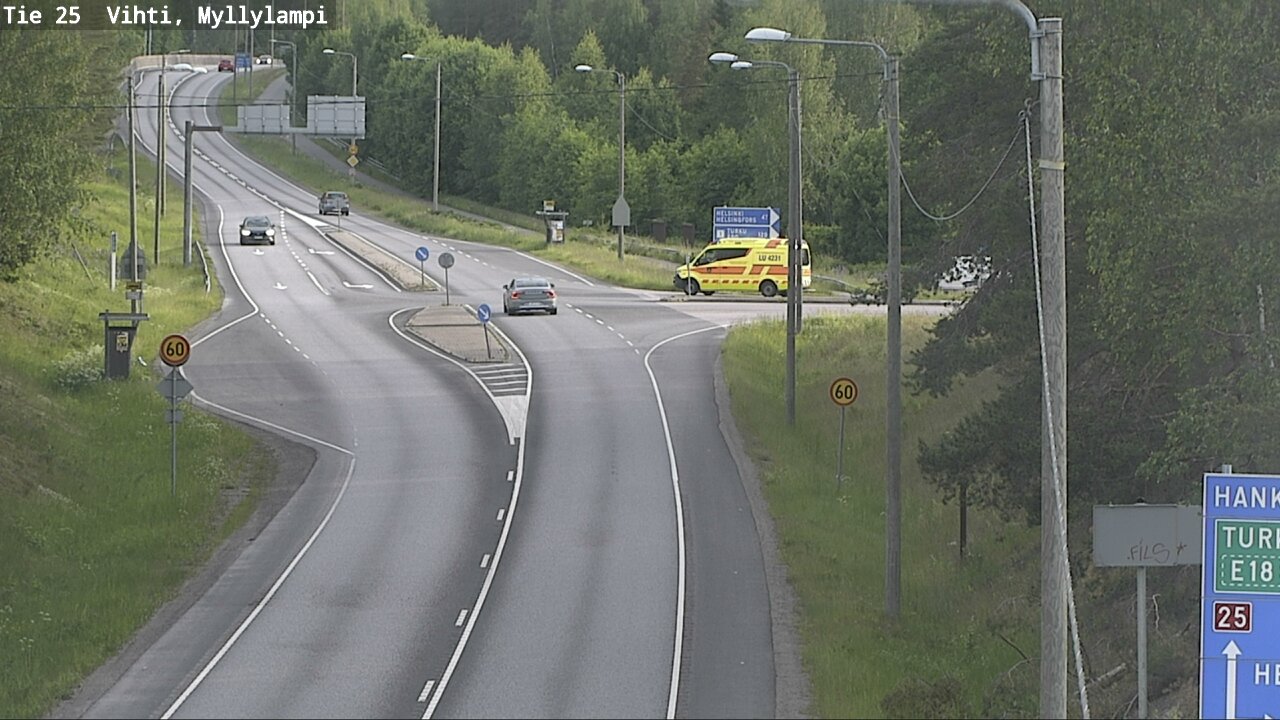 Kelikamerat Kuva Tie 25 Lohja Myllylampi, Lohja, Uusimaa