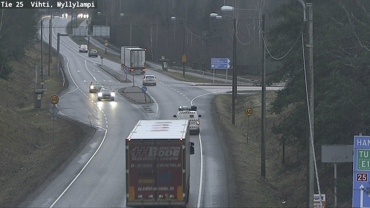 Weather Camera Image Road 25 Lohja Myllylampi, Lohja, Uusimaa