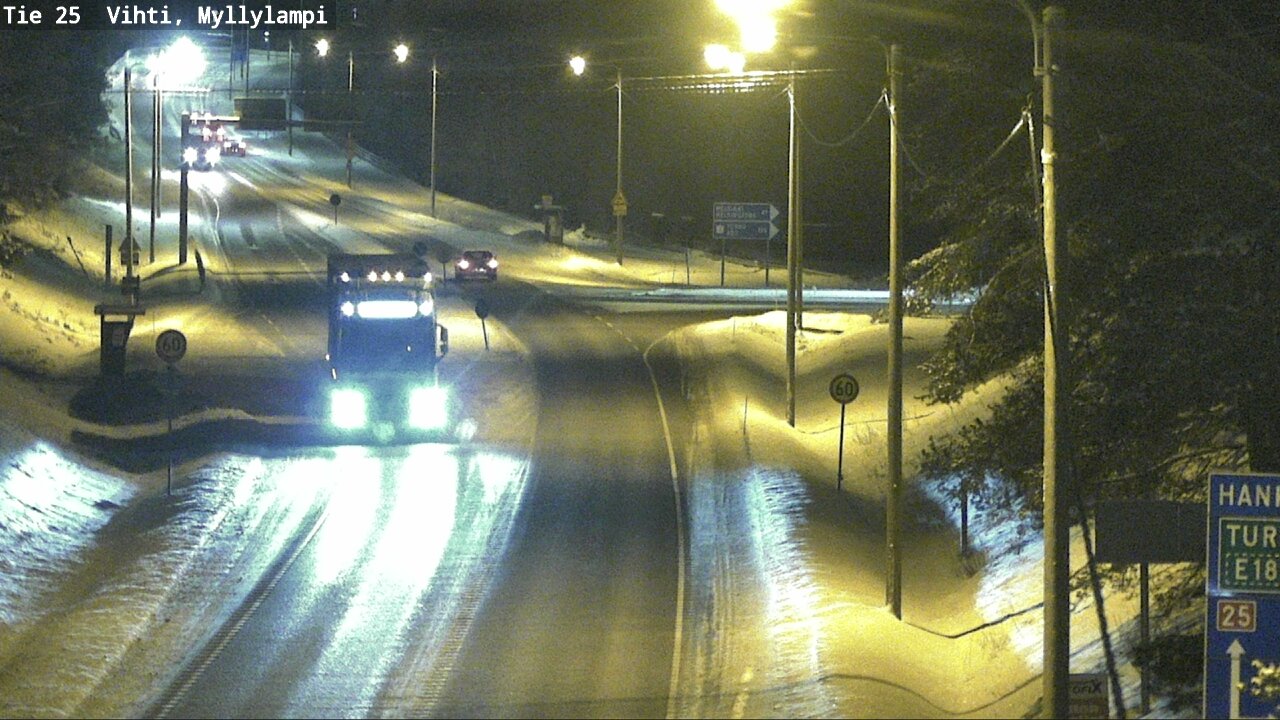 Weather Camera Image Road 25 Lohja Myllylampi, Lohja, Uusimaa