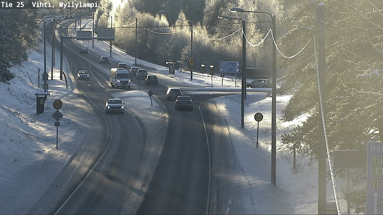 Weather Camera Image Road 25 Lohja Myllylampi, Lohja, Uusimaa