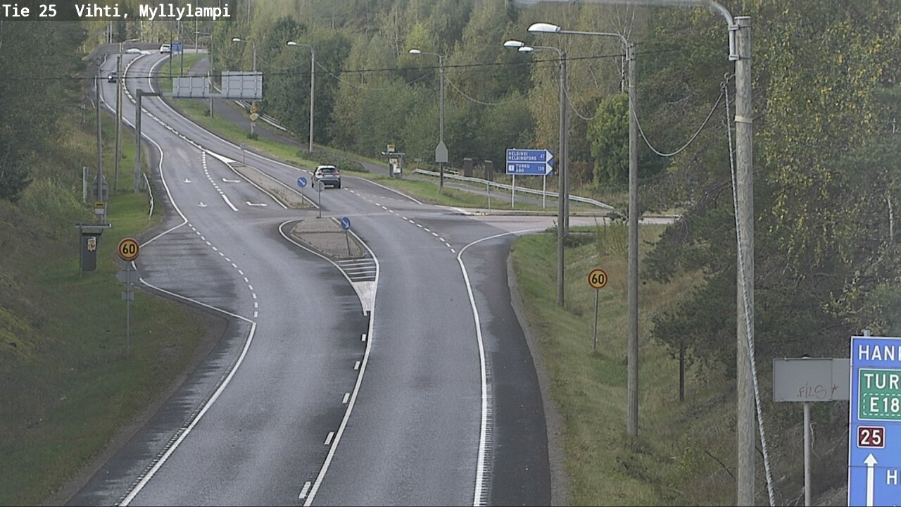 Weather Camera Image Road 25 Lohja Myllylampi, Lohja, Uusimaa
