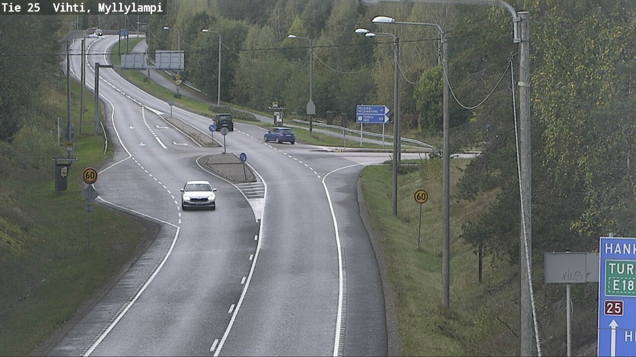 Weather Camera Image Road 25 Lohja Myllylampi, Lohja, Uusimaa