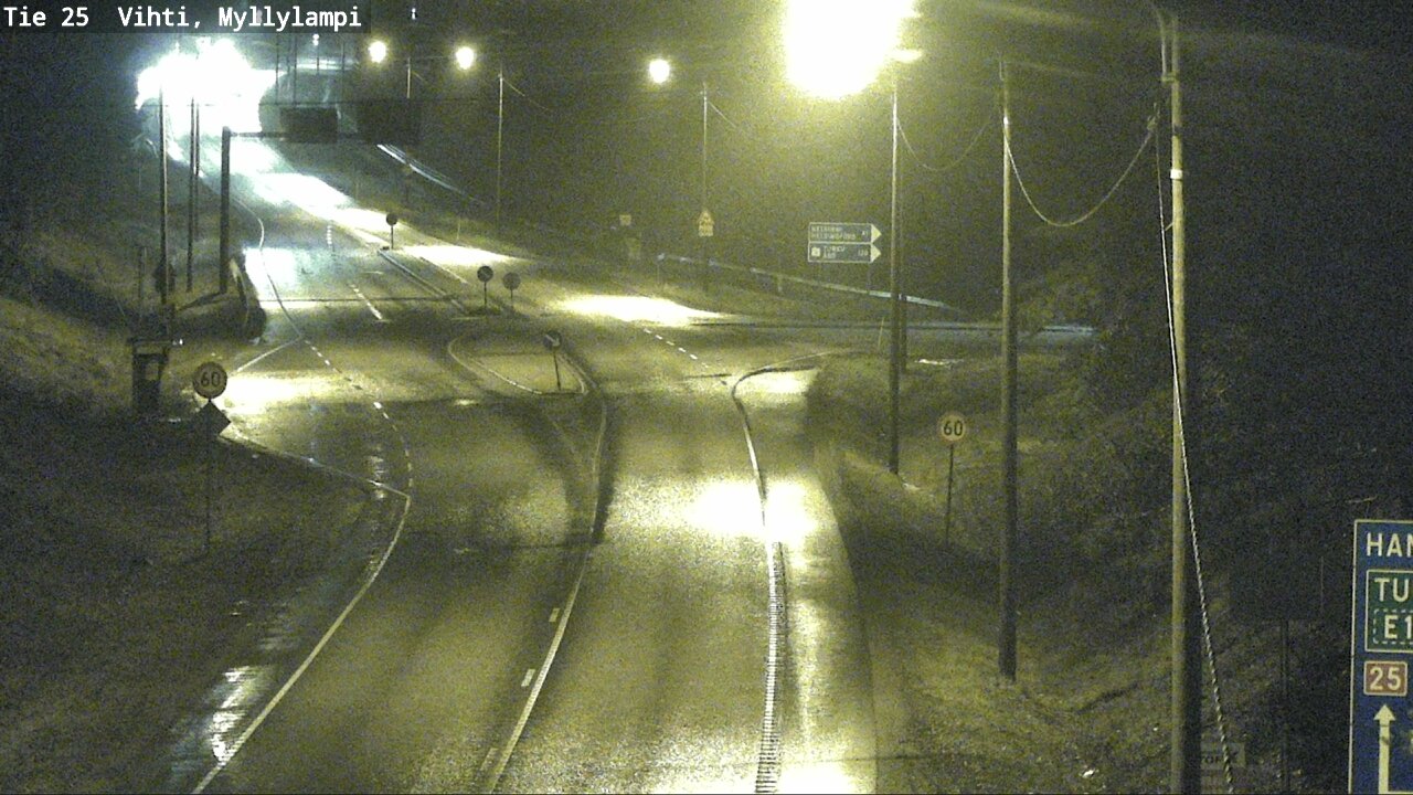 Weather Camera Image Väg 25 Lojo Myllylampi, Lohja, Uusimaa