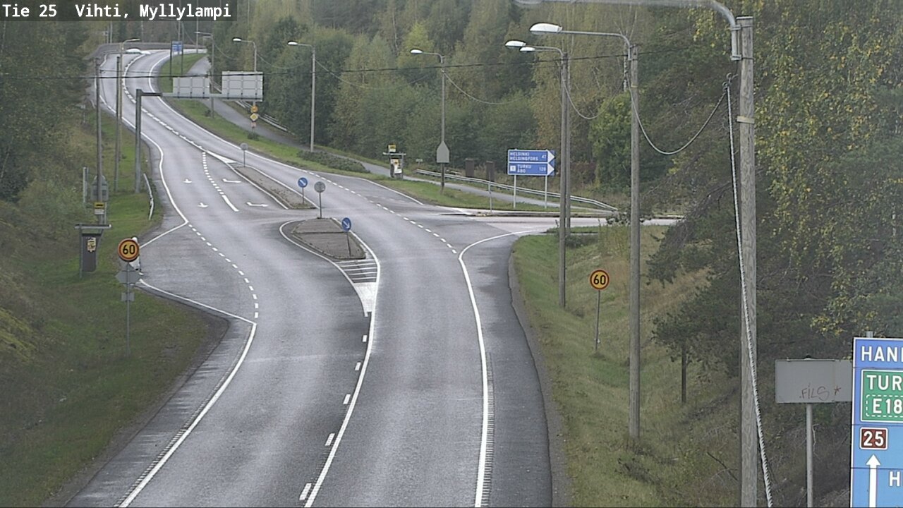 Weather Camera Image Road 25 Lohja Myllylampi, Lohja, Uusimaa