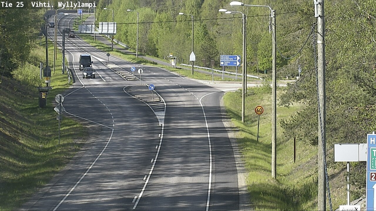 Weather Camera Image Road 25 Lohja Myllylampi, Lohja, Uusimaa