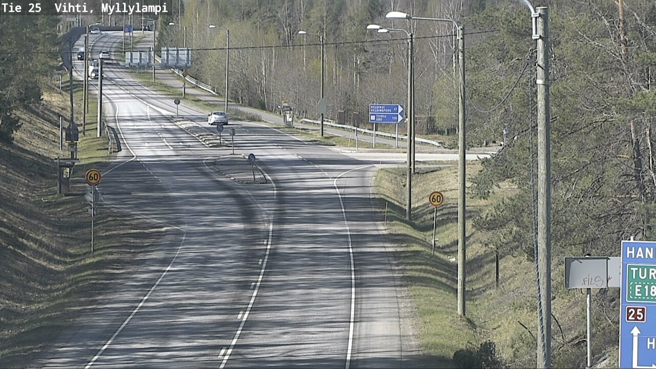 Kelikamerat Kuva Tie 25 Lohja Myllylampi, Lohja, Uusimaa