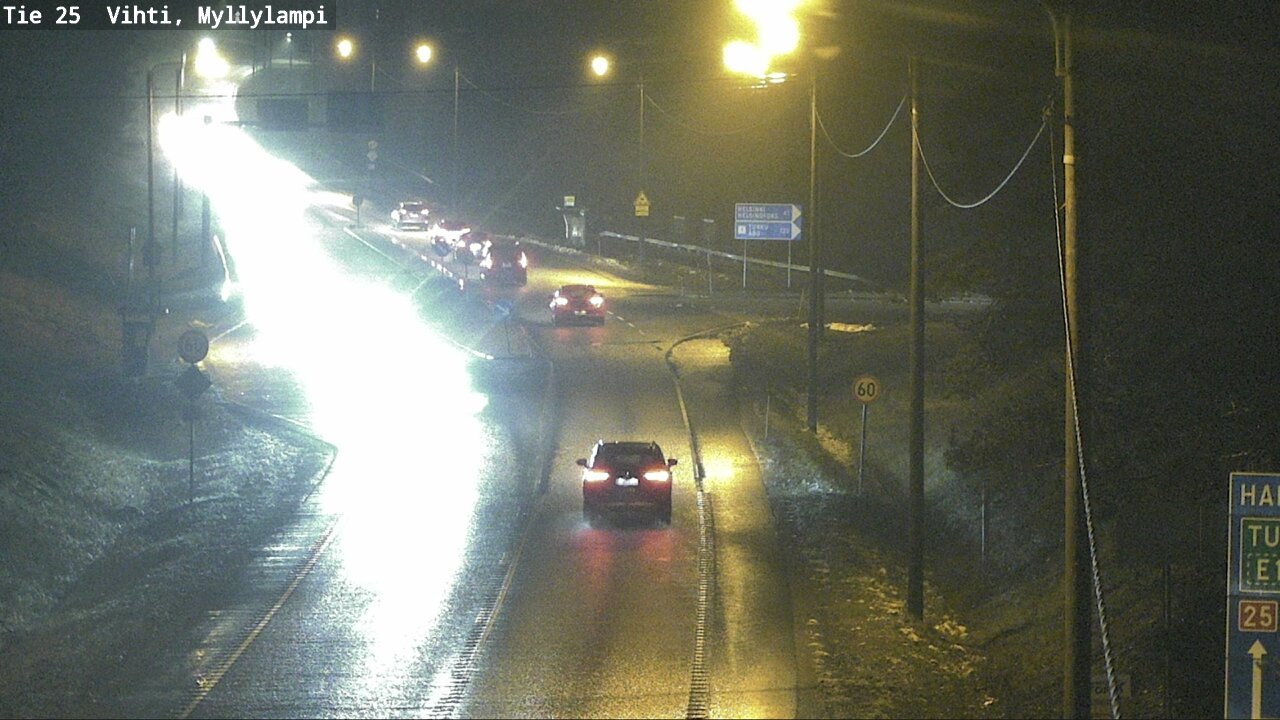 Weather Camera Image Väg 25 Lojo Myllylampi, Lohja, Uusimaa