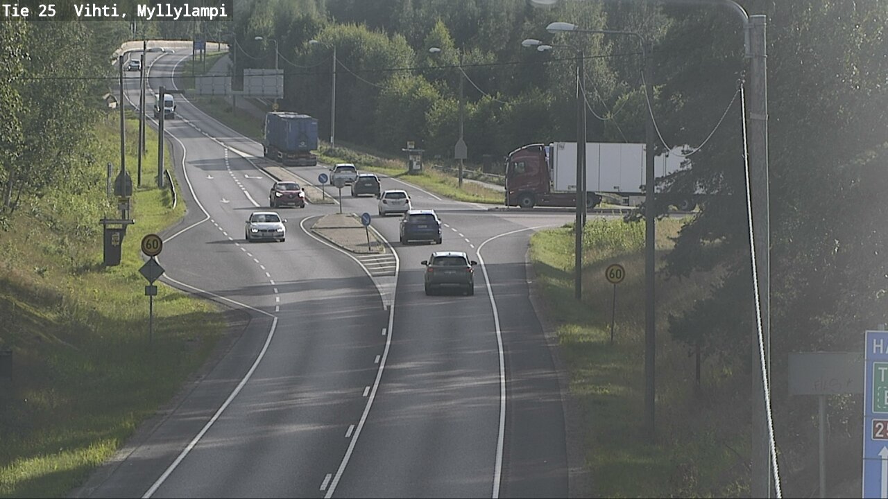 Weather Camera Image Väg 25 Lojo Myllylampi, Lohja, Uusimaa