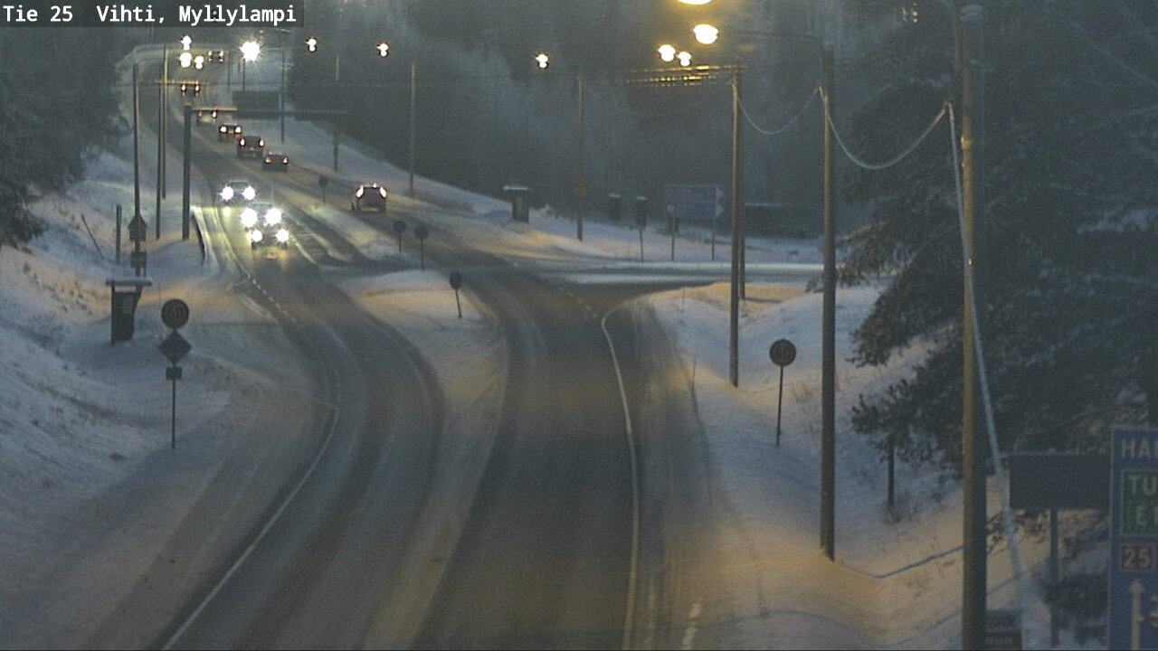 Weather Camera Image Road 25 Lohja Myllylampi, Lohja, Uusimaa